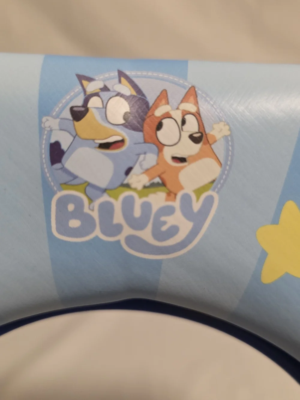 BLUEY Soft Padded Kids Potty Training Toilet Seat W/ Handles Toddler Preschool